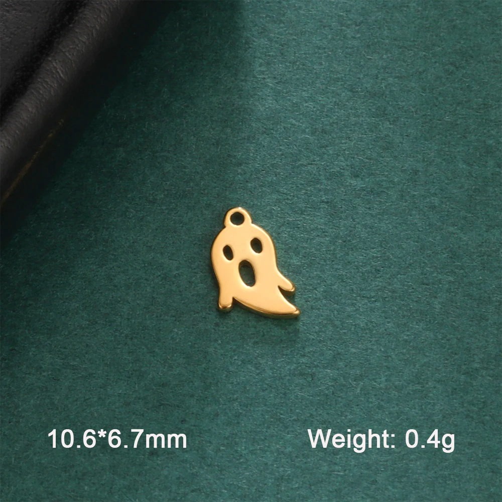 Christmas Ghost & Tree Stainless Steel Charms Set 9 Christmas Ghost & Tree Stainless Steel Charms Set - Image 9