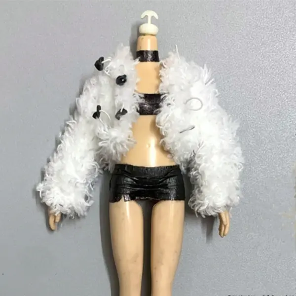 Doll Clothes Fur Top Coat for 11.5-inch Dolls - Image 30