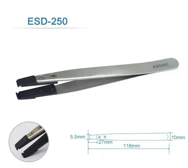 6PCS Watch Hand Installation Tweezers ESD-259A - Image 15