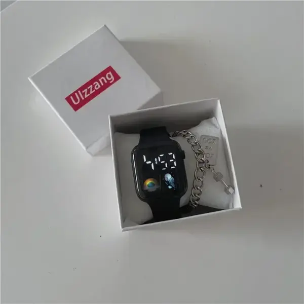 Pink LED Sports Watch with Silicone Strap - Image 11