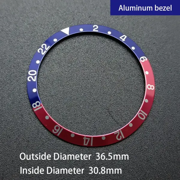 Sloping Aluminum Watch Bezel Insert 36.5mm Replacement - Image 12