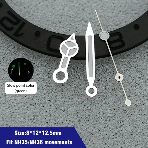 Green Luminous Watch Hands for NH35 NH36 Movement - Image 3