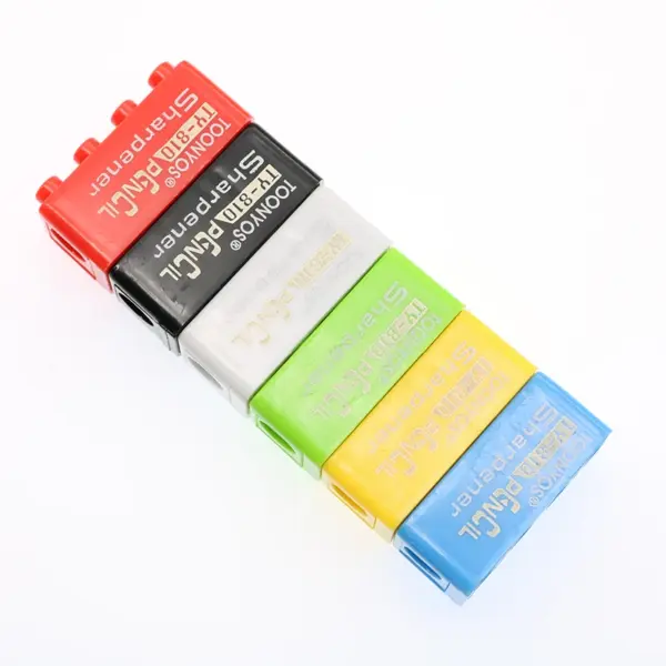 Building Block Pencil Sharpener Set for Kids - Image 4