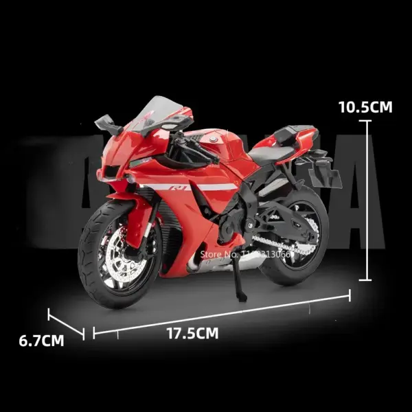 1:12 Scale R1 R1M Motorcycle Diecast Model - Image 4