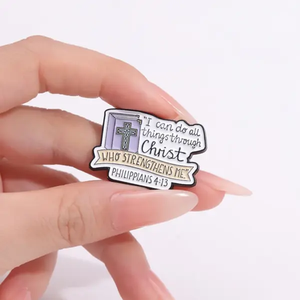 I Can Do All Things Enamel Pin Brooch - Image 5