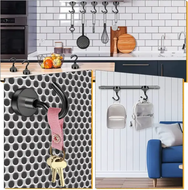 Set of 10 Magnetic Hooks for Re refrigerators - Image 5