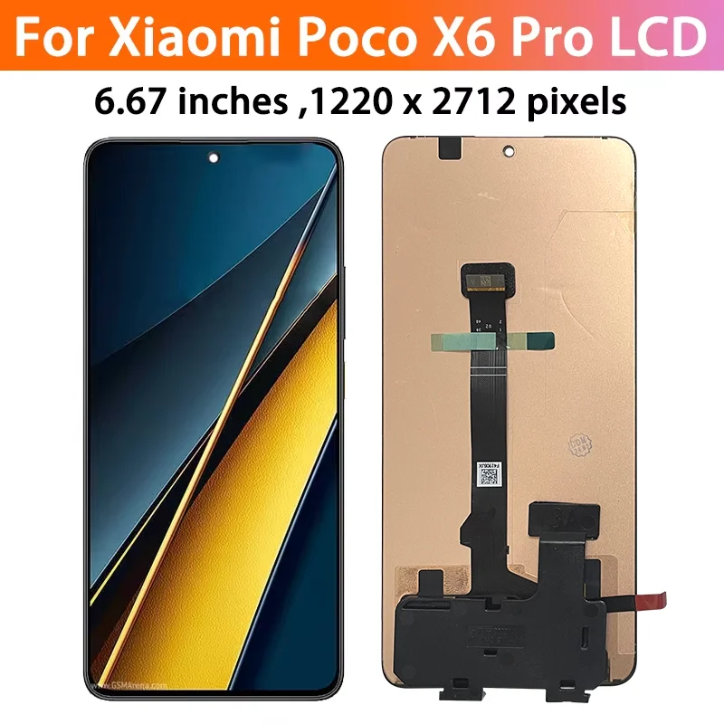 6.67-Inch AMOLED Screen for Xiaomi Poco X6 Pro 5 6.67-Inch AMOLED Screen for Xiaomi Poco X6 Pro - Image 5