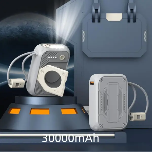 Large Capacity Mini Power Bank 30000mAh with Cables - Image 12