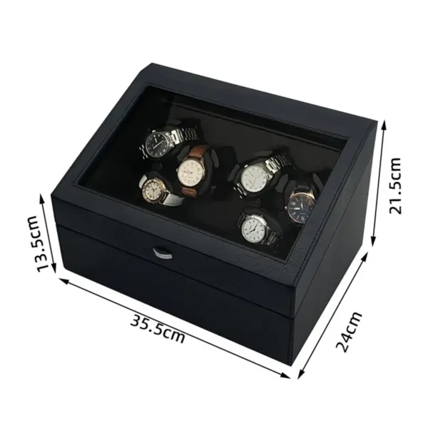 Automatic Watch Winder Box for Rolex Model 6-Gear Rotation - Image 5