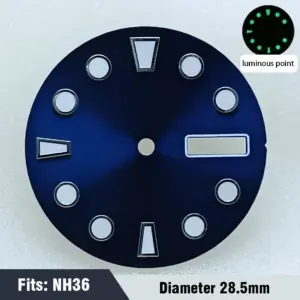 Men's Watch Dial NH35Nh36 Luminous Sterile Model 165 Sc6ad067d6a194af9b2dd973ba6a79d66E