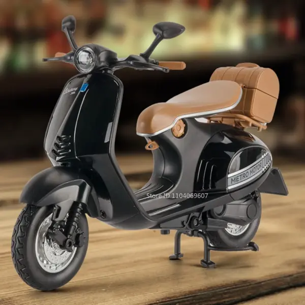 1:12 946 Model Retro Pedal Motorcycle Toy Alloy Diecast - Image 8