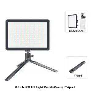 8/12 Inch LED Video Light Panel Kit with Tripod 29 Sc6df211669cd410e9eefccbfd08c97f1p
