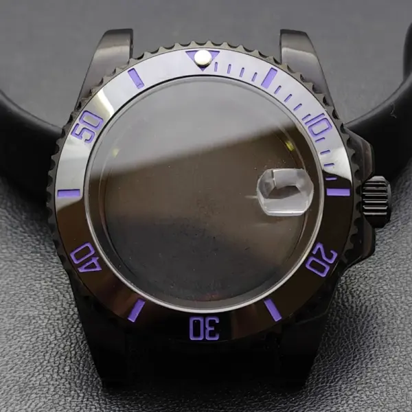 GMT 40.5MM Bidirectional Sapphire Watch Case for NH34 NH35 - Image 56