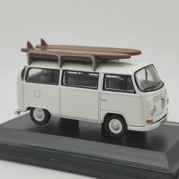 Diecast White VW Bus 1:76 Scale Collectible Model - Image 5