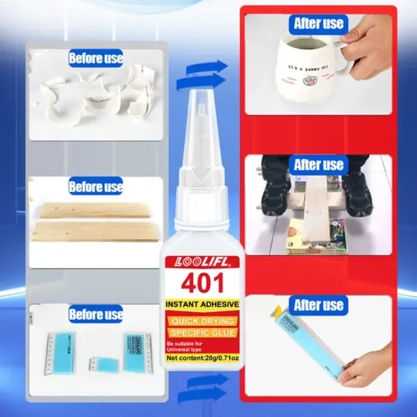 Super Glue 20ML Fast-Setting Adhesive for Multiple Materials - Image 3