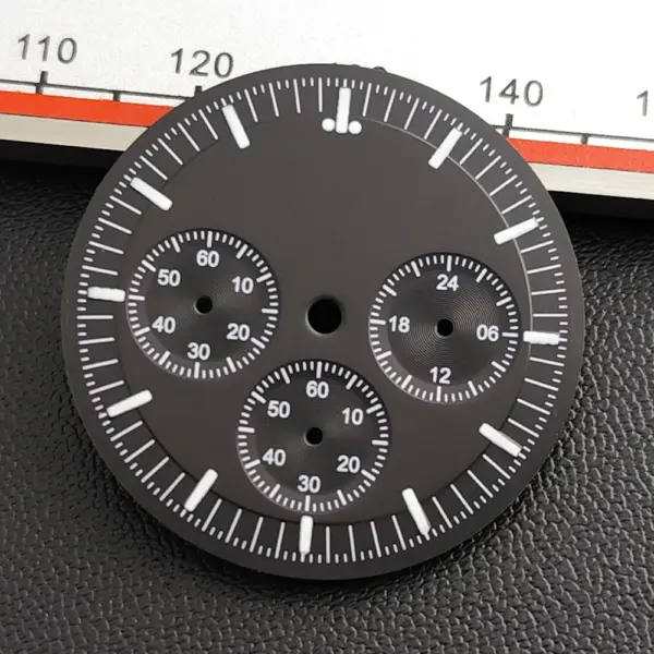 VK63 32.5mm Quartz Watch Dial with Luminous Hands - Image 8