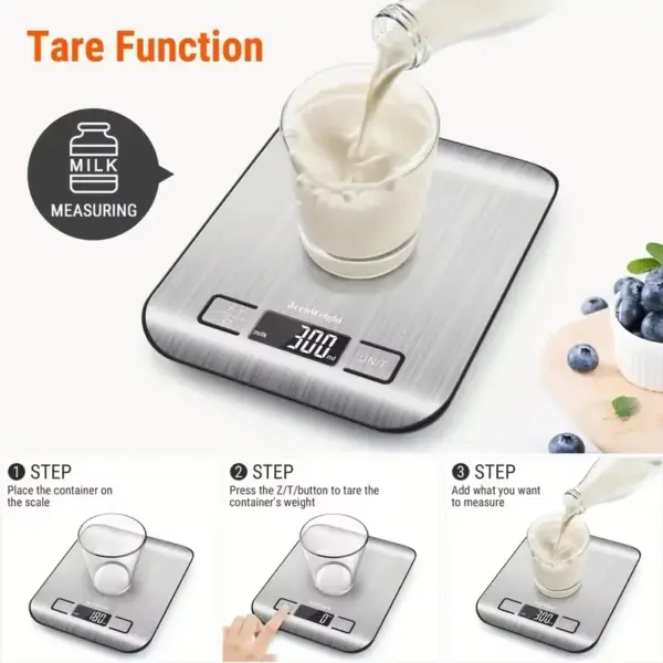 Xiaomi Digital Kitchen Scale Stainless Steel 5kg - Image 4
