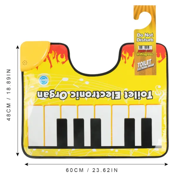 Toilet Piano Mat Fun Bathroom Music Rug - Image 6