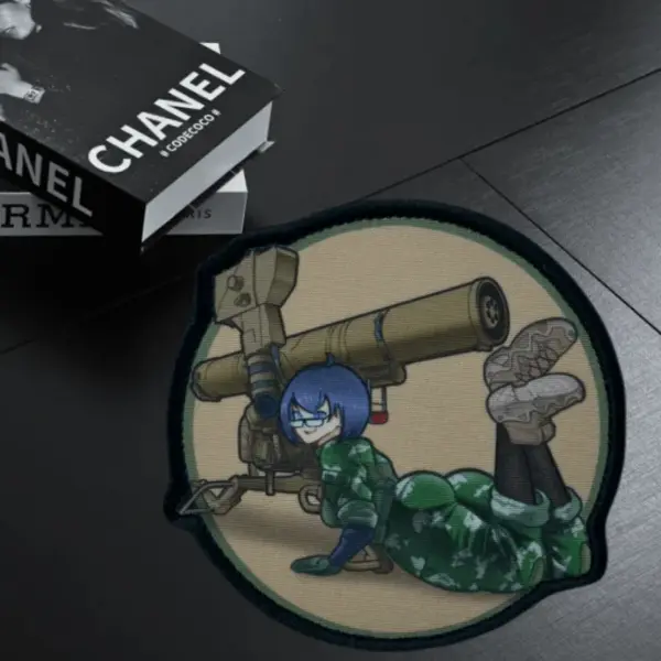 Anime Girl Printing Tactical Badge Patch for Clothing - Image 2