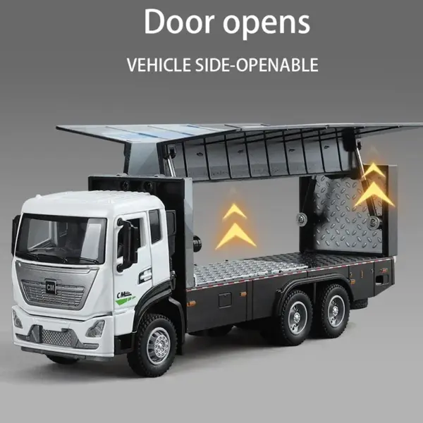 1:32 Metal Truck Transporter Model Toy - Image 4