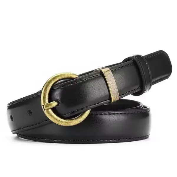 Luxury Cowhide Leather Women’s Belt - Image 8