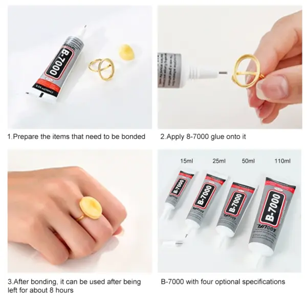 LOOLIFL B-7000 Clear Contact Adhesive 15/25/50/110ML - Image 5