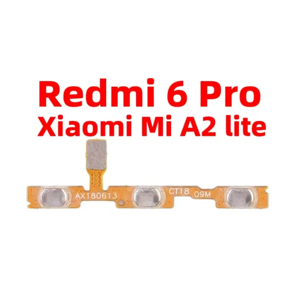 For Xiaomi Redmi 6 Pro Mi A2 Lite Power and Volume Flex Cable - Image 2