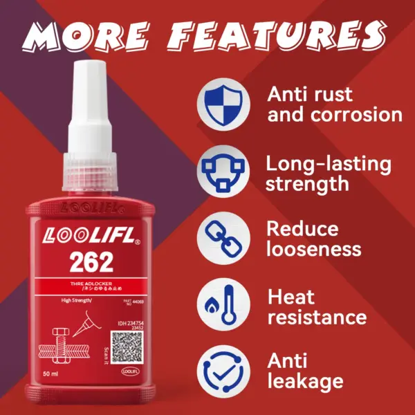 50ml Red Threadlocker for Metal Components - Image 3