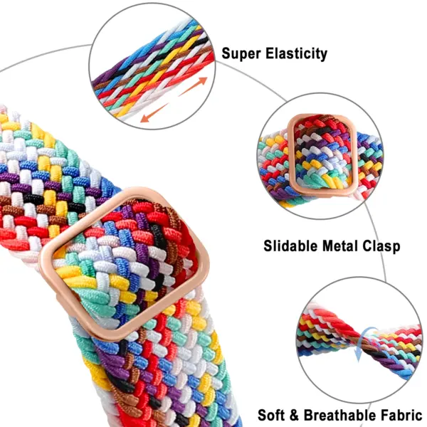 Braided Nylon Solo Loop for Apple Watch Series 1-6 - Image 3