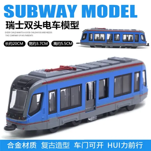 90 Alloy Swiss Double Headed Tram Model - Image 7