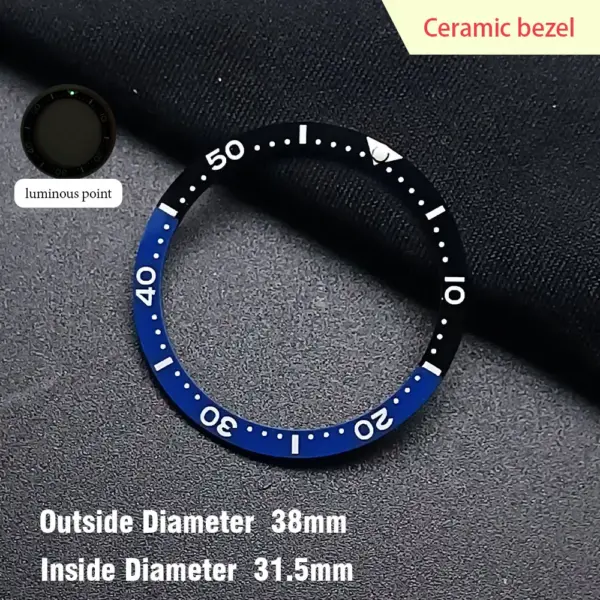 38mm Ceramic Watch Bezel Insert for Dwayne Campbell Model - Image 9