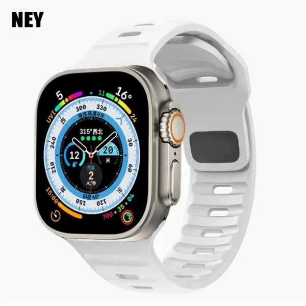Silicone Sport Band for Apple Watch Series 8-1 - Image 26