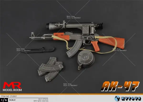 1/6 Scale AK47 Model Rifle for Action Figures - Image 5