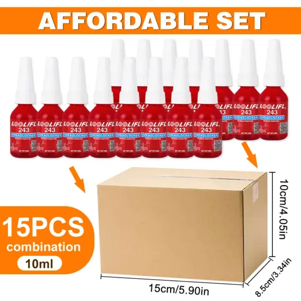 LOOLIFL 243 Threadlocker Fast Drying Adhesive 10ml - Image 8