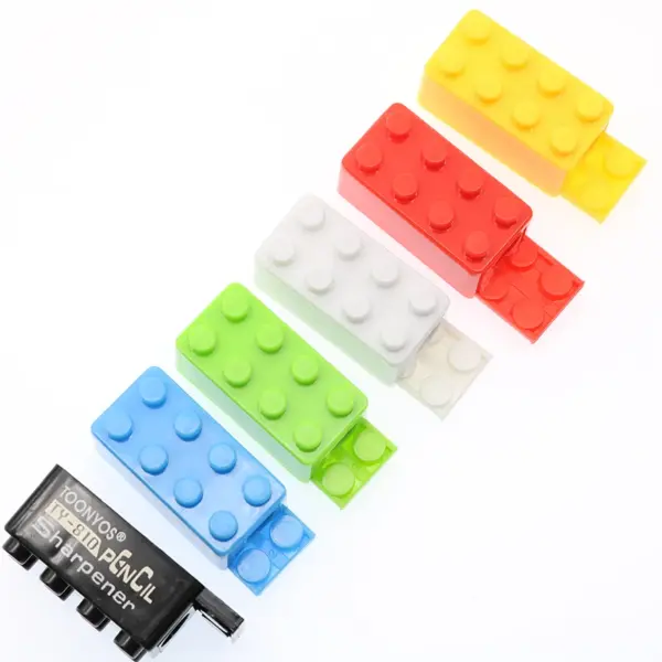 Building Block Pencil Sharpener Set for Kids - Image 3