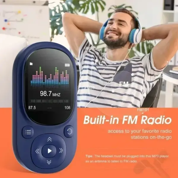 32GB Bluetooth MP3 Player with FM Radio and Voice Recording - Image 6