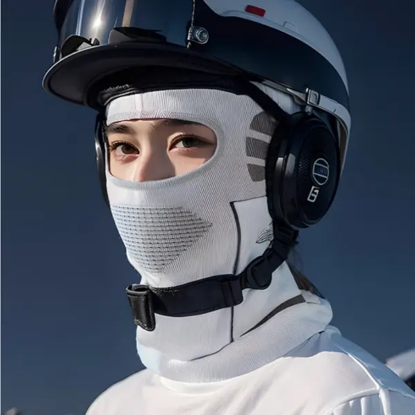 Unisex Winter Thermal Scarf with Face Mask - Image 3