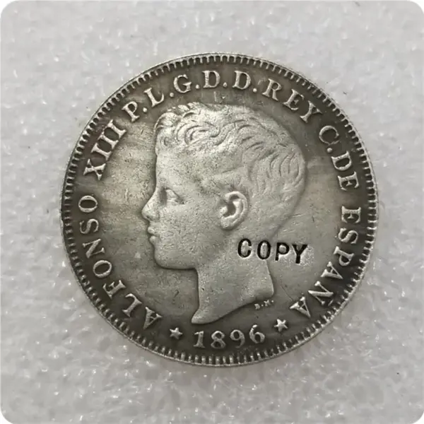 Puerto Rico 40 Centavos Replica Coin - Image 2