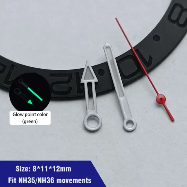 Green Luminescent Hands for NH35 NH36 Sports Watch - Image 34