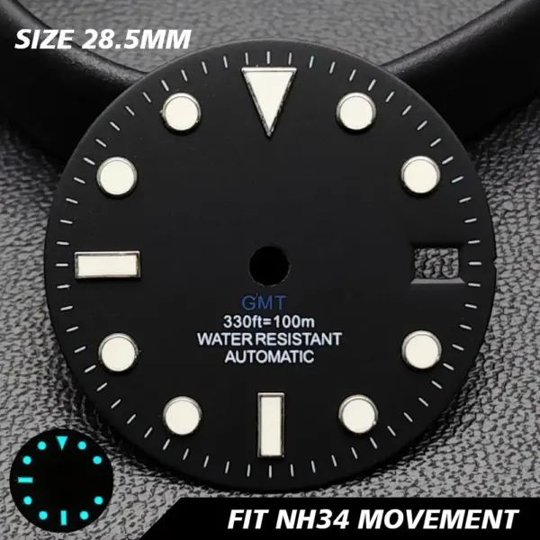 28.5mm GMT Calendar Watch Dial for NH34 NH35 Models - Image 44
