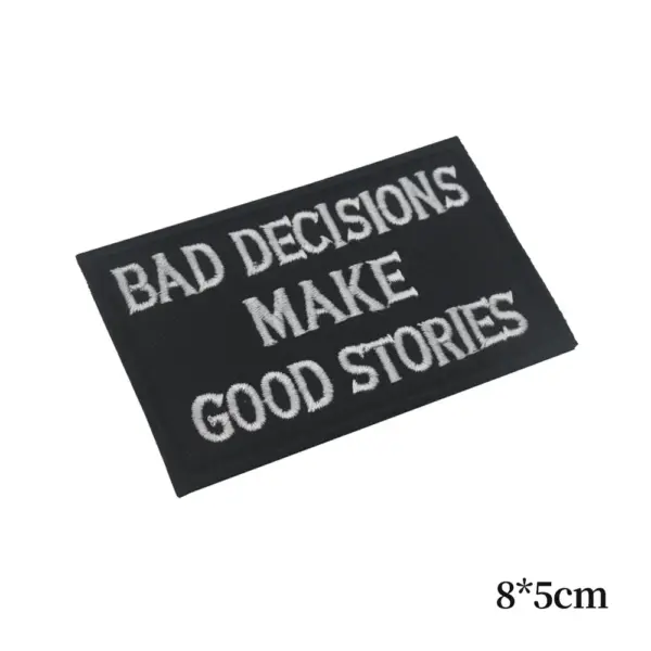 Embroidered Tactical Patch Caution Stay 100m - Image 9