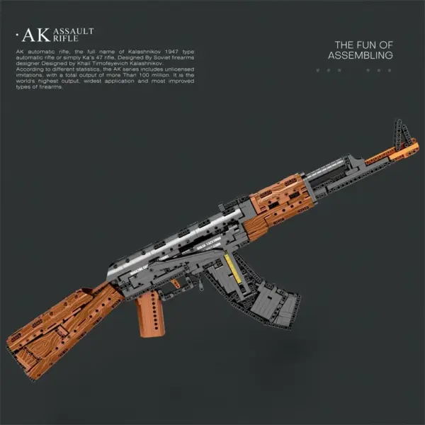 AK47 Assault Rifle Model Building Blocks Kit - Image 4