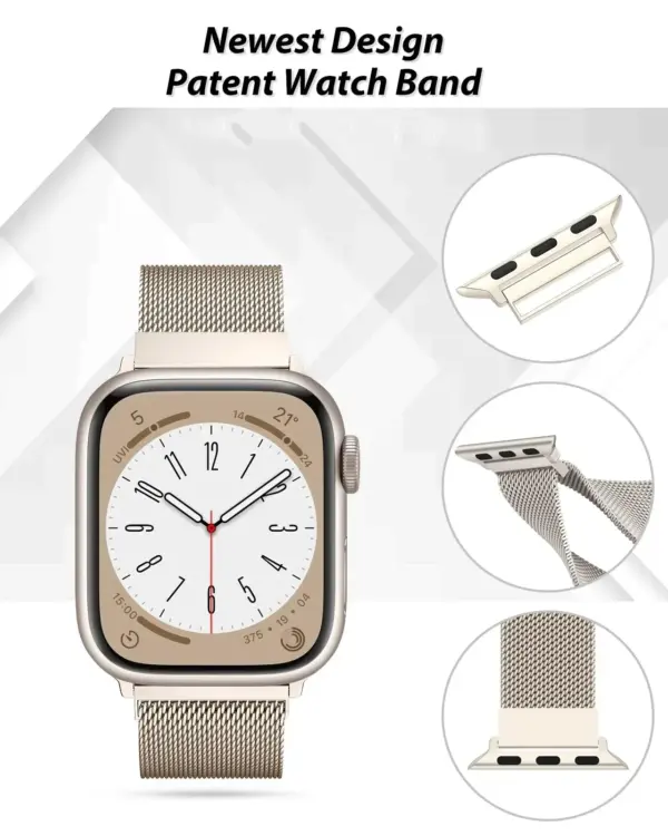 Milanese Loop for Apple Watch Series 10 9 8 7 6 5 Ultra 2 - Image 2