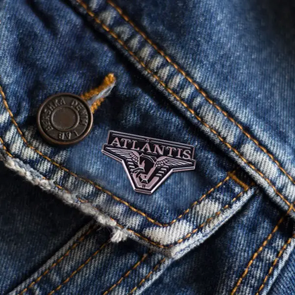 Atlantis Logo Enamel Pin Badge Brooch Gift for Backpack - Image 5