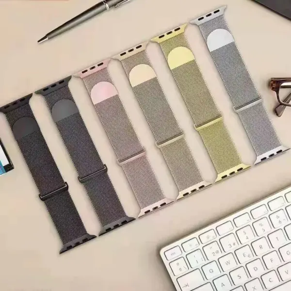 Magnetic Milanese Loop Strap for Apple Watch - Image 5