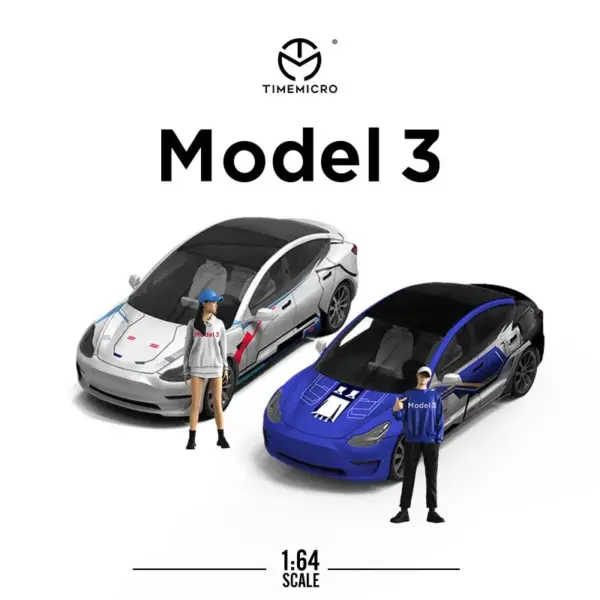Tesla Model 3 1/64 Diecast Collectible Model - Image 2