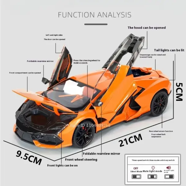 1:24 Scale Lamborghini Sian FKP37 Revuelto Model - Image 3