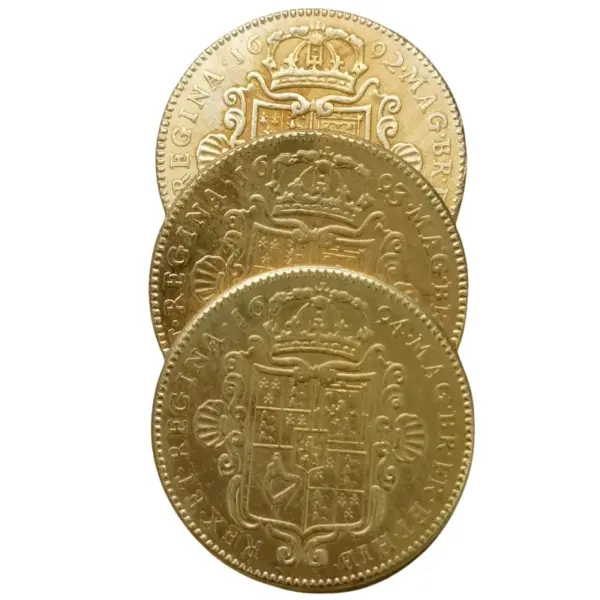 Replica 3-Piece England 5 Guineas Coins Set - Image 3