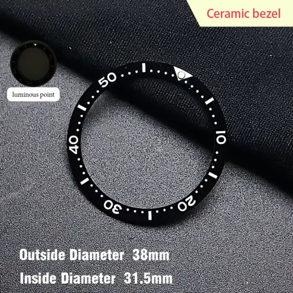 38mm Ceramic Watch Bezel Insert for Dwayne Campbell Model - Image 19