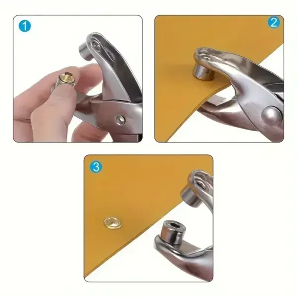 1/4 Inch Grommet Eyelet Plier and Punch Kit - Image 5